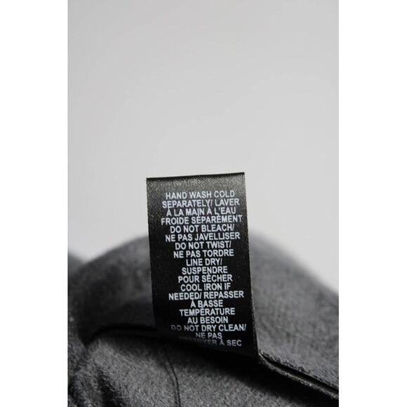 Red Saks Fifth Avenue Womens Vegan Leather Button Down A Line Skirt Black Size L - Picture 6 of 6